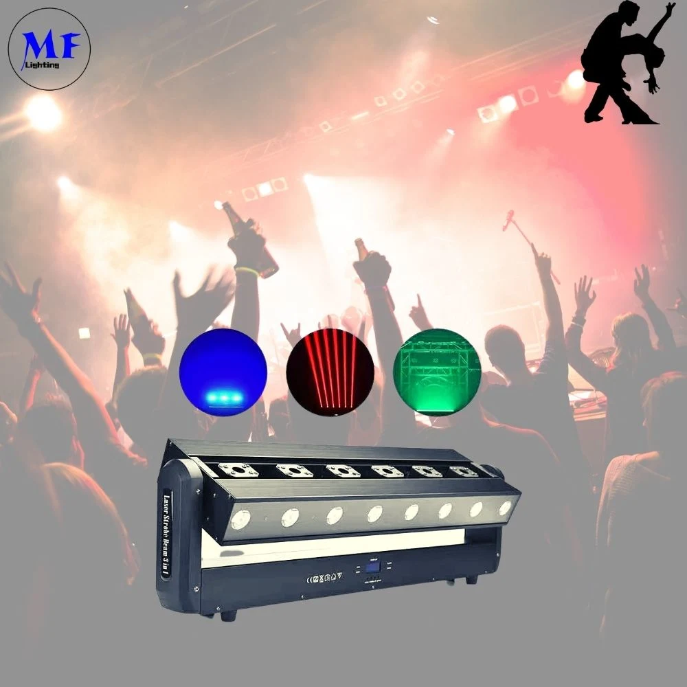 Factory Price 3 in One Beam Wash Lasers Lighting Spot Projection Multifunctional Hallbar Slow Roll Performin LED Moving Head Sharpy Beam Stage Light
