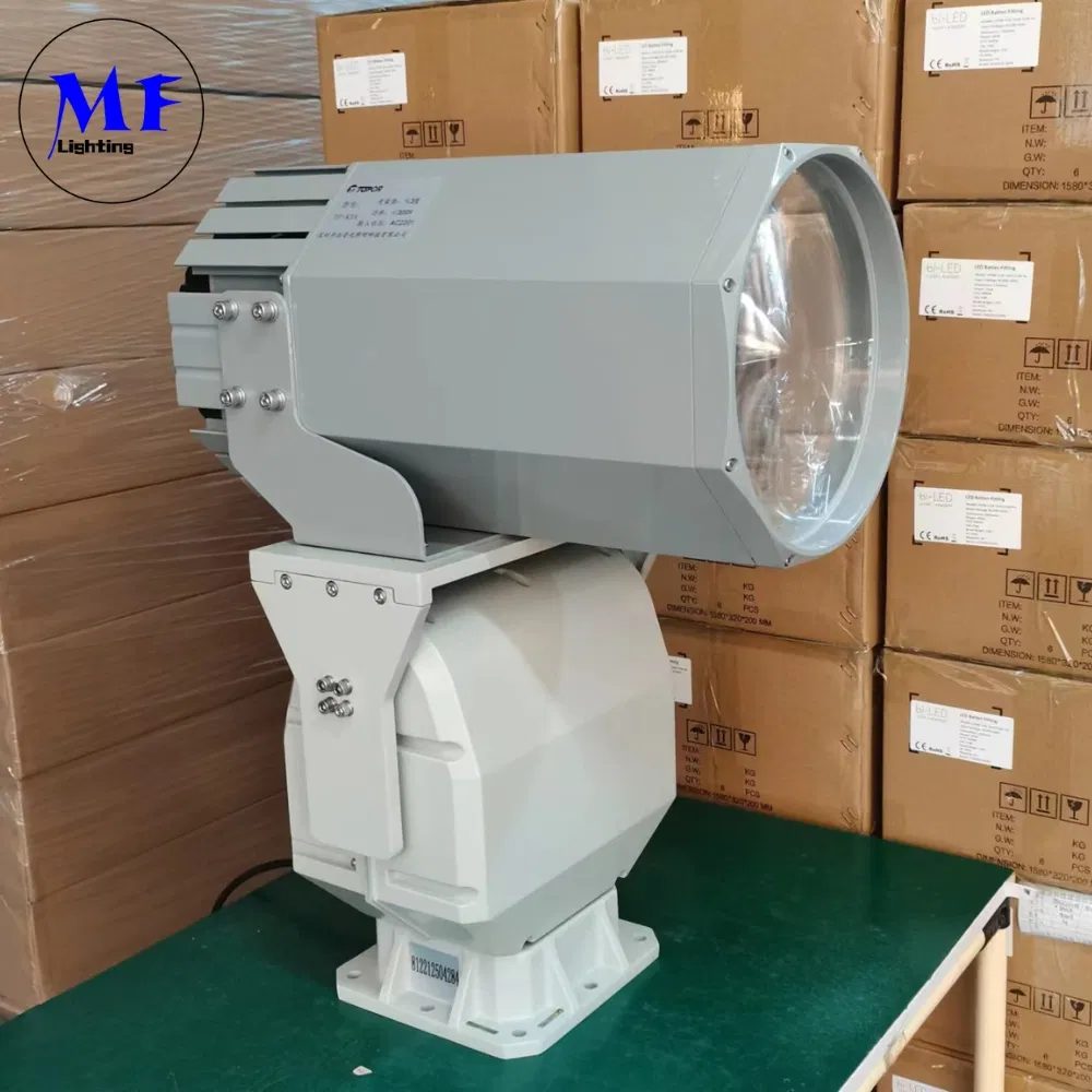 LED 스포트 서치 라이트 200W 300W IP66 방수 강철 부식 방지 1000m 3000m 해상 선박 보트 원격 탐색 구조 탐조등 10