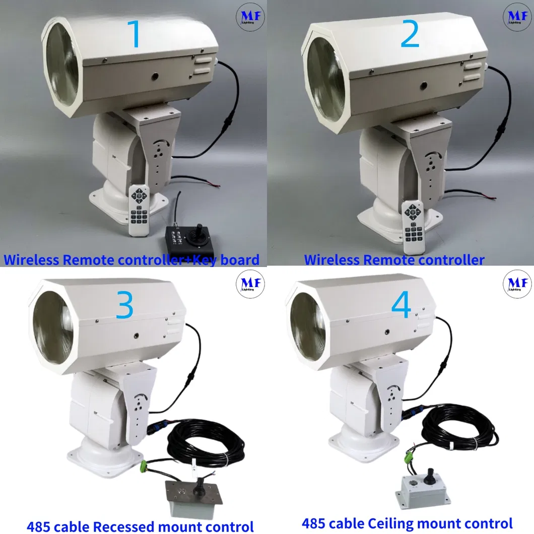 LED 스포트 서치 라이트 200W 300W IP66 방수 강철 부식 방지 1000m 3000m 해상 선박 보트 원격 탐색 구조 탐조등 13