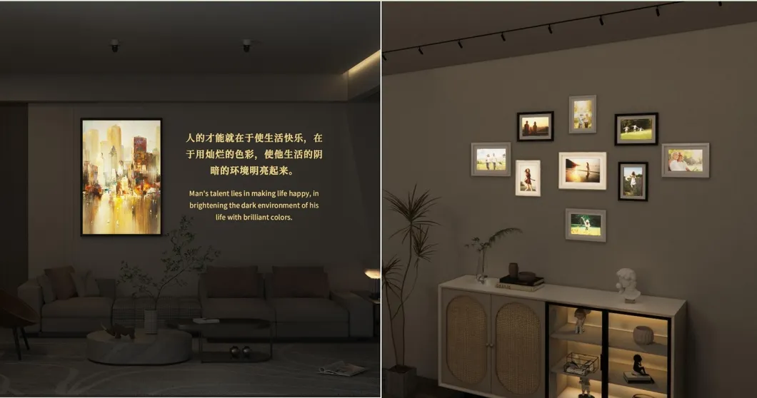 LED 로고 고보 프로젝터 라이트 UV ND 확대 가능한 확장 IP65 Ra97+ 컨투어 전시 센터 19