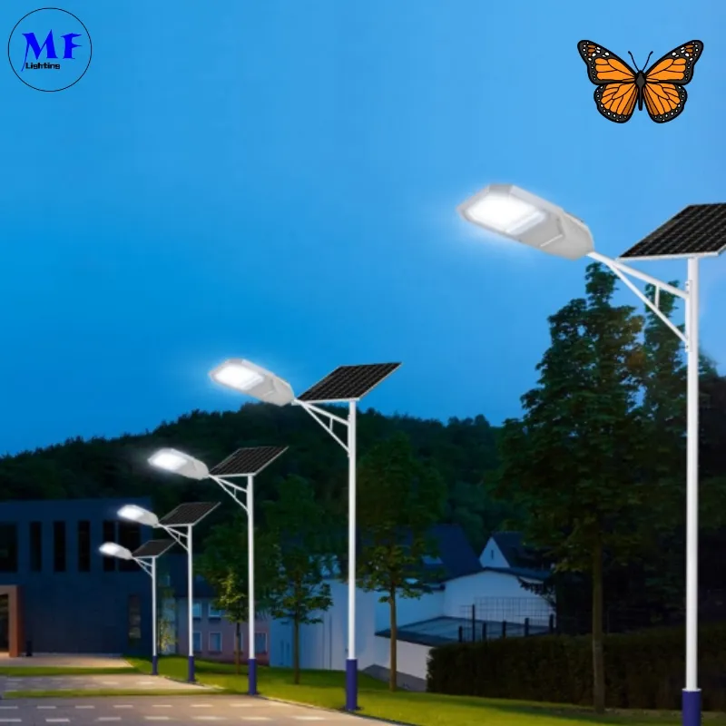 LED 태양광 정원 가로등 벽 조명 알루미늄 방수 200W IP65 IK08 소형 공원 경로 보도 고속도로 2