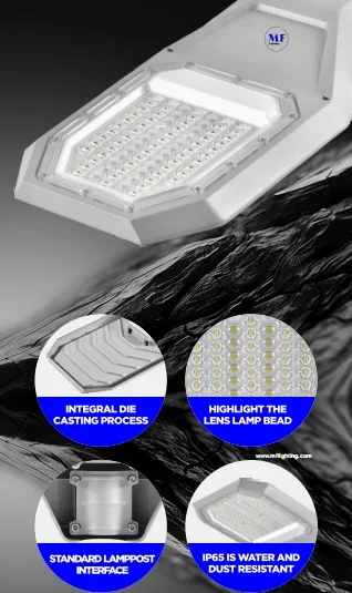 LED 태양광 정원 가로등 벽 조명 알루미늄 방수 200W IP65 IK08 소형 공원 경로 보도 고속도로 6
