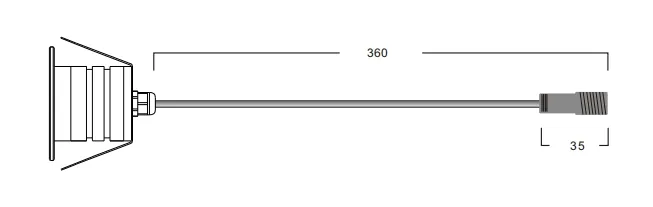 LED 계단 조명 IP67 1W 실버 95lm/W 보도 도로 정원 산책로 계단 통로 1