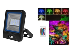 야외 RGBW 10W 20W 30W 50W 100W 방수 IP66 투광 조명은 리모콘으로 투광 조명등을 주도했습니다