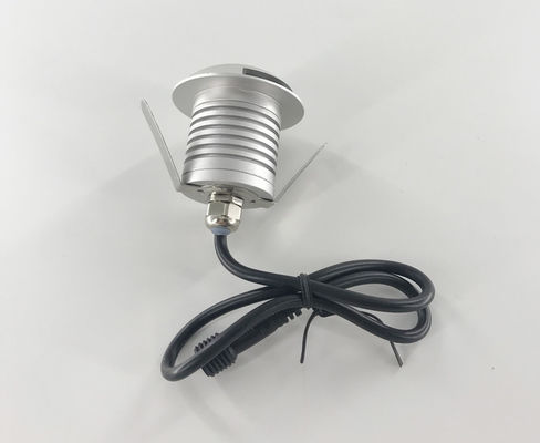 3W LED Recessed Inground lights with Cree LED, 12V or 24V IP67, Transparent lens