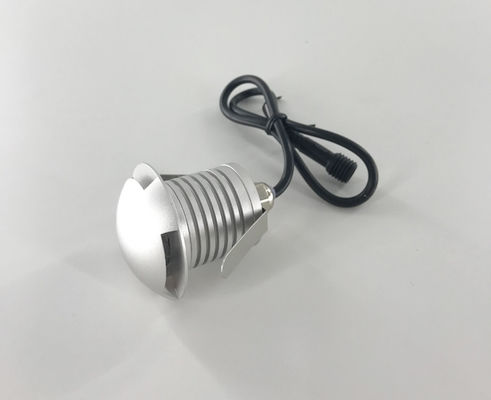 3W LED Recessed Inground lights with Cree LED, 12V or 24V IP67, Transparent lens