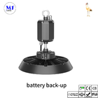 5 Years Warranty UFO LED High Bay Light With Emergency Battery Kit For Industrial Food Processing Plant School