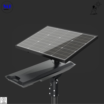 Pole Mounted Flood Garden Park Pathway Light All in One Integrated LED Solar Street Light