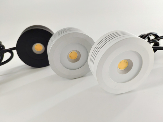 Dimmable LED Mini Cabinet Lights Silver White Black Color Aluminum 5W Waterproof For Room Furniture