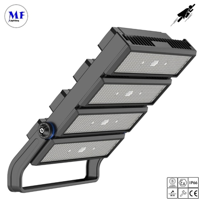 250W-1500W High Mast Power LED Flood Light IP66 Waterproof Ik10 Module With DMX Dali Dimming For Stadium Sport Field