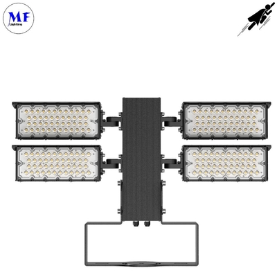 300W IP66 IK08 LED Outdoor Stadium High Mast Flood Lighting 10° /20° /40° /60° /90° 160lm/W Ra70 2700K-6500K for Sports