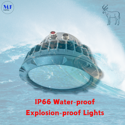 ALUMINUM ATEX IECES EX 50/75/100/150/200/240/300/400W HIGHBAY IP66 IK08 TEMPERED GLASS OIL GAS MINING EXPLOSION PROOF EXPLOSIONPROOF WATER LED HIGH BAY LIGHT