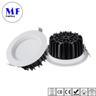 Factory Price IP40 CCT Tunnable Recessed SMD LED Downlight 20W 25W 50W Dimmable Anti Glare Ceiling Down Light with Milky PC Diffuser for Home Showroom