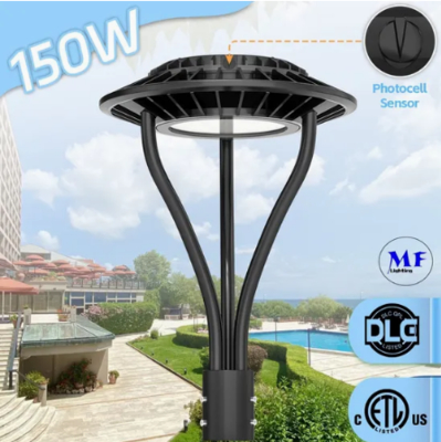 LED 정원 조명 조절 가능한 안티 습도 IP65 150W 방수 140lm / W 검은 요정 잔디 정원 포스트 탑