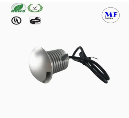LED 계단 조명 실버 3W 12V IP65 보도 통로 사각형 포장 정원