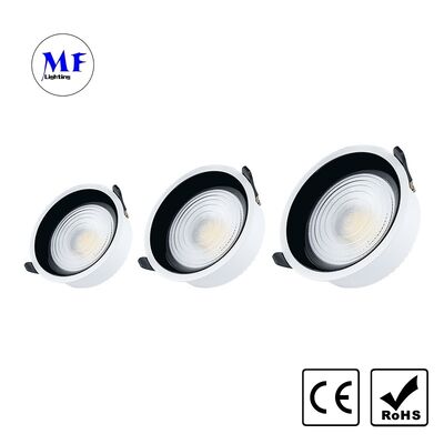 공장 가격 상업용 실내 LED 하층 조명 다이 캐스트 알루미늄 반 반등 IP20 60W 조정 가능한 CCT 디밍 가능한 Tuya Zigbee DALI 0-10V 트리아크 천장 조명
