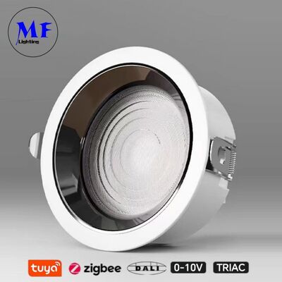 40W 160lm / W Recessed LED 다운 라이트 트리아크 / 0-10V / Dali-2 Dimmable 광선 각 120° 8INCH / 10INCH 고전력 80W 상업용 공간에 대한 반등 LED 다운 라이트