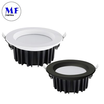 SMD LED 다운라이트, 눈부심 방지 15W Ugr<19, 120° 광각 빔, 트라이악/0-10V/달리-2/투야 지그비 디밍 가능, 100lm/W CRI90, AC200-240V, IP40