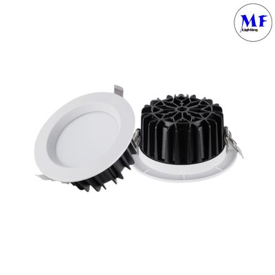 알루미늄 고출력 5W/7W/10W/12W/15W/20W/25W/30W/35W/40W/45W/50W 디밍 CCT 조절 가능 디머 스마트 매립형 실내 다운라이트 스포트 IP40 호텔 LED 다운라이트