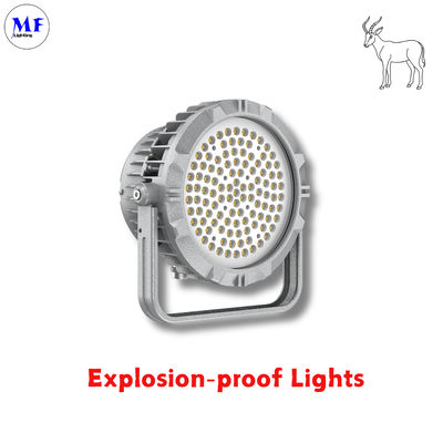 240W LED 방폭 투광등 Atex 인증 IP66 Ik08 내구성 있는 라운드 견고한 240W LNG 석유 가스 산업용 해양 플랫폼 광업 화학 산업용