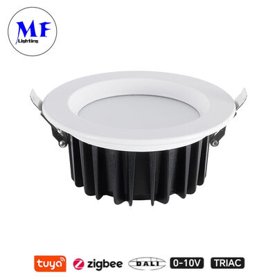 주방, 산업, 소매, 상업 공간용 공장 가격 IP40 CCT 조절 가능 Triac Dali Tuya 디밍 스마트 Zigbee 15W SMD LED 매입형 스포트 다운 라이트