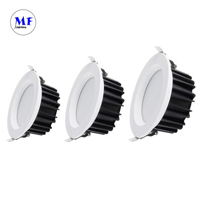 공장 가격 다이캐스트 알루미늄 40W SMD 매입형 다운라이트 UGR<19 눈부심 방지 트라이악 0-10V Dali-2 Dali Dt8 Tuya Zigbee 디밍 다운라이트