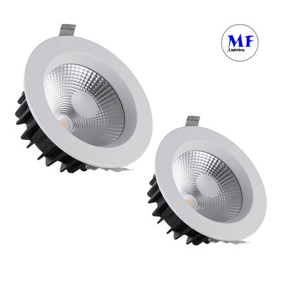 Factory Price Spring Clip Installation 40W COB 다운라이트 2700-6000K Tunable CCT High CRI Ra90 Triac 0-10V Dali-2 Dali Dt8 투아 지그비 디메이블 다운 라이트