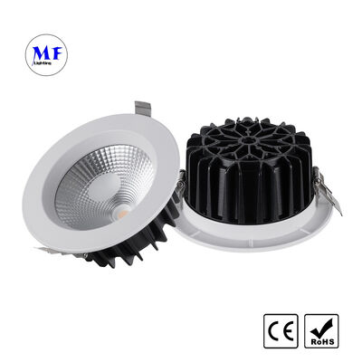 공장 가격 COB LED 뚜렷한 다운라이트 30W 트리아크 0-10V 다리-2 Dt6 Dt8 디메이블 투야 지그비 투야 와이파이 스마트 컨트롤 Ugr <19 다이 캐스트 알루미늄 천장 다운 라이트
