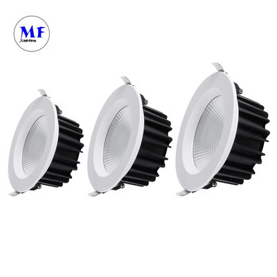 공장 가격 COB LED 틈이 다운라이트 IP40 밀키 PC 디푸저 60° 빔 앵글 트리아크 0-10V 다리-2 다리 Dt8 투야 지그비 디메이블 10W 다운 라이트