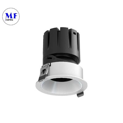 UGR<3 눈부심 방지 COB LED 스포트 다운라이트 24°/36° 빔 각도 100LM/W 고광량 트라이악 0-10V DALI-2 디밍 매입형 천장 스포트라이트 다운라이트