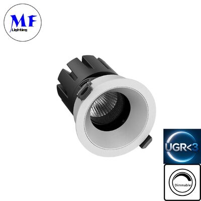 7W LED 다운라이트 UGR<3 눈부심 방지 조광 가능 ETL 드라이버 DIP 5CCT 조절 가능 100LM/W 고휘도 욕실 산업용 소매 상업 공간용